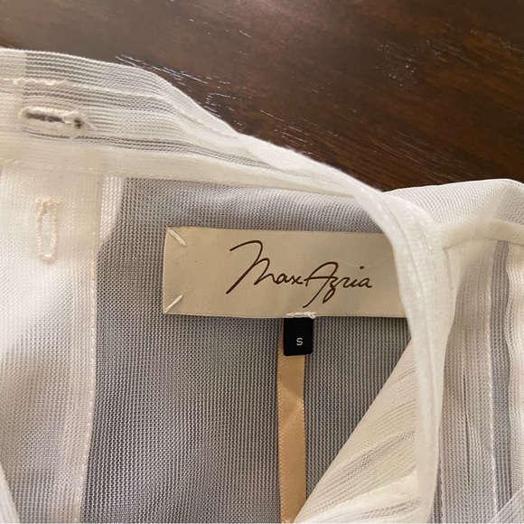 NWT MaxAzria Organza Puff Sleeves Top Size S - Picture 8 of 10